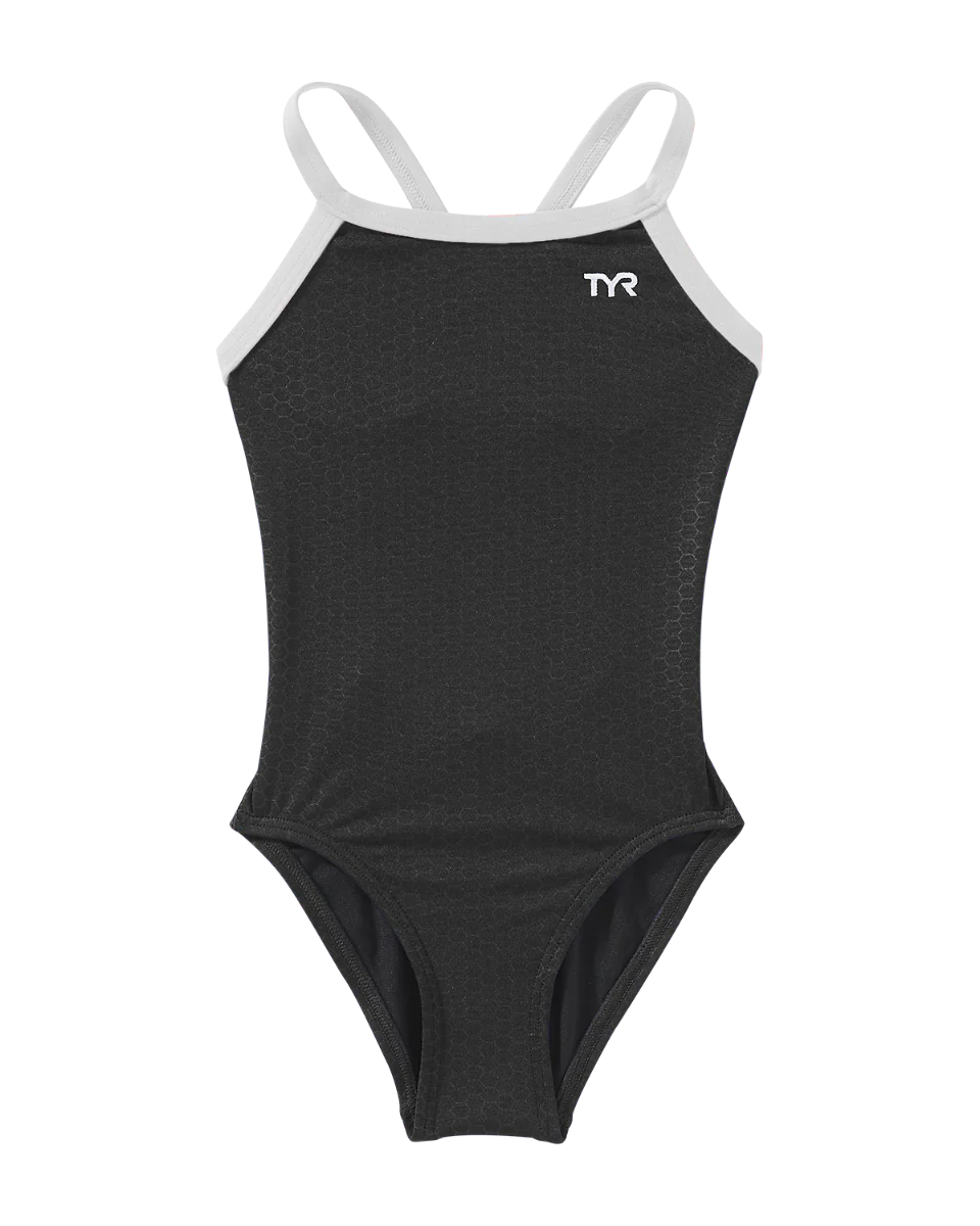 Durafast Elite® Girl's Diamondfit Swimsuit - Hexa - Image 12