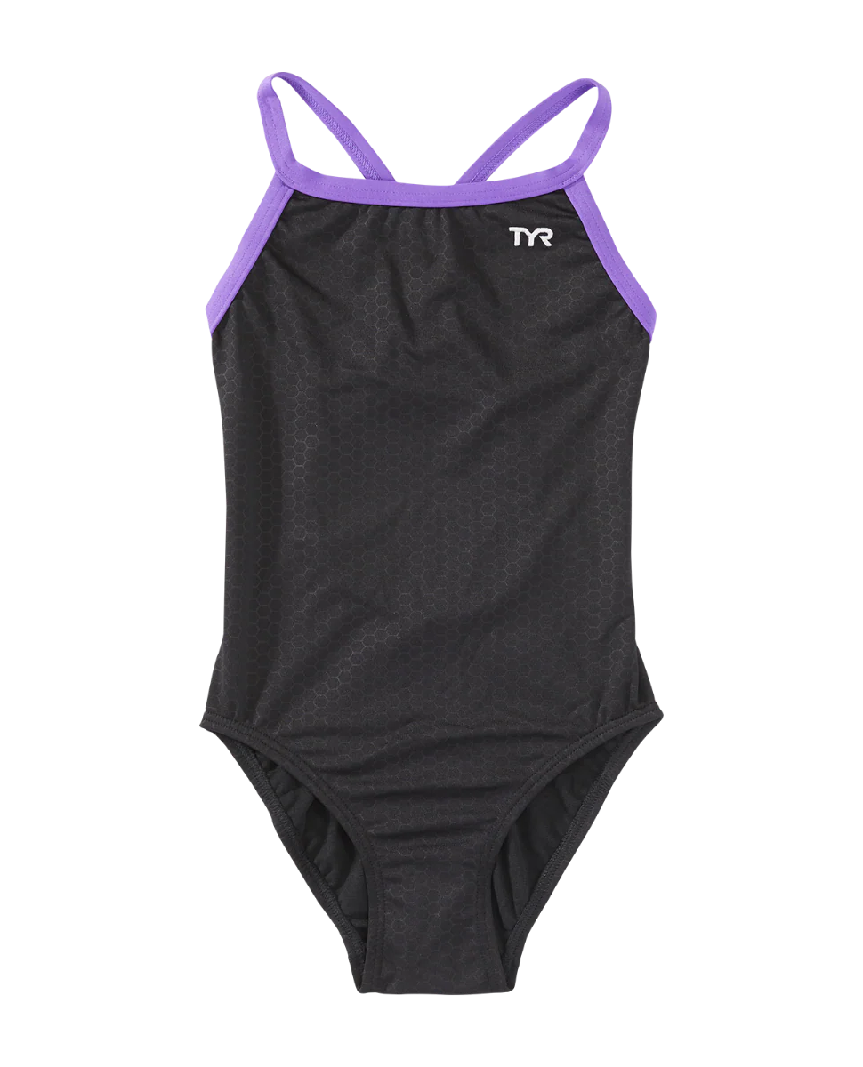 Durafast Elite® Girl's Diamondfit Swimsuit - Hexa - Image 15