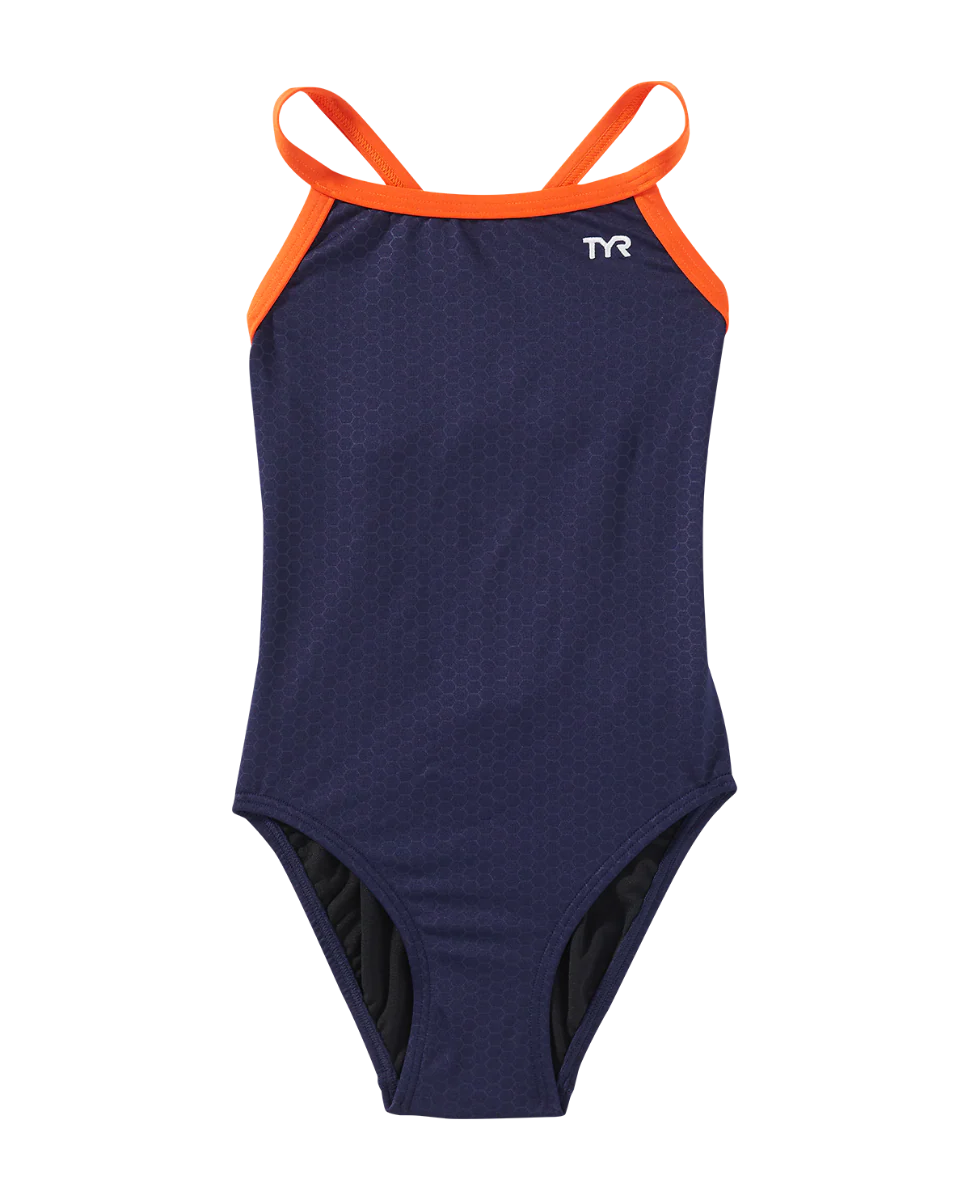 Durafast Elite® Girl's Diamondfit Swimsuit - Hexa - Image 23