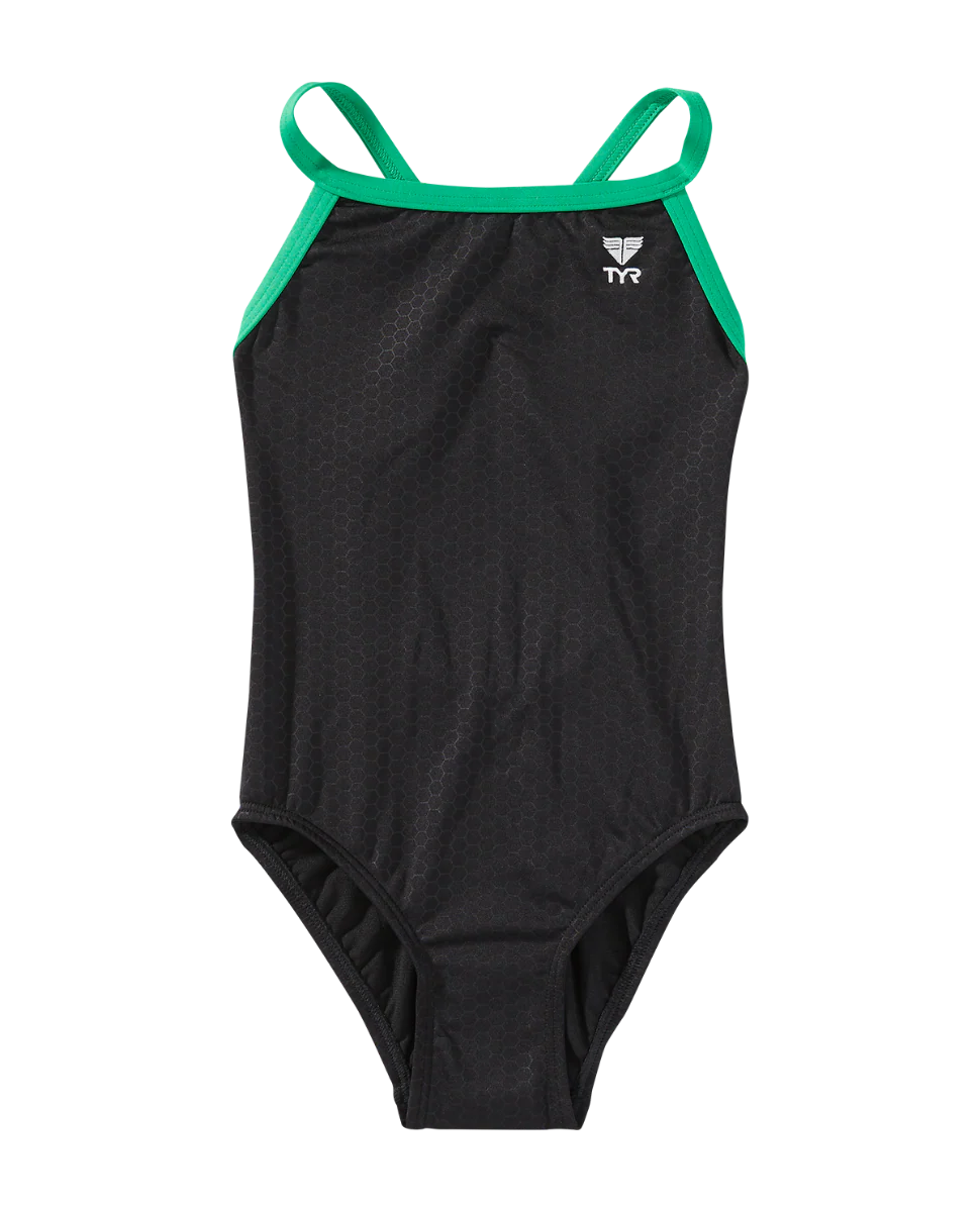 Durafast Elite® Girl's Diamondfit Swimsuit - Hexa - Image 7
