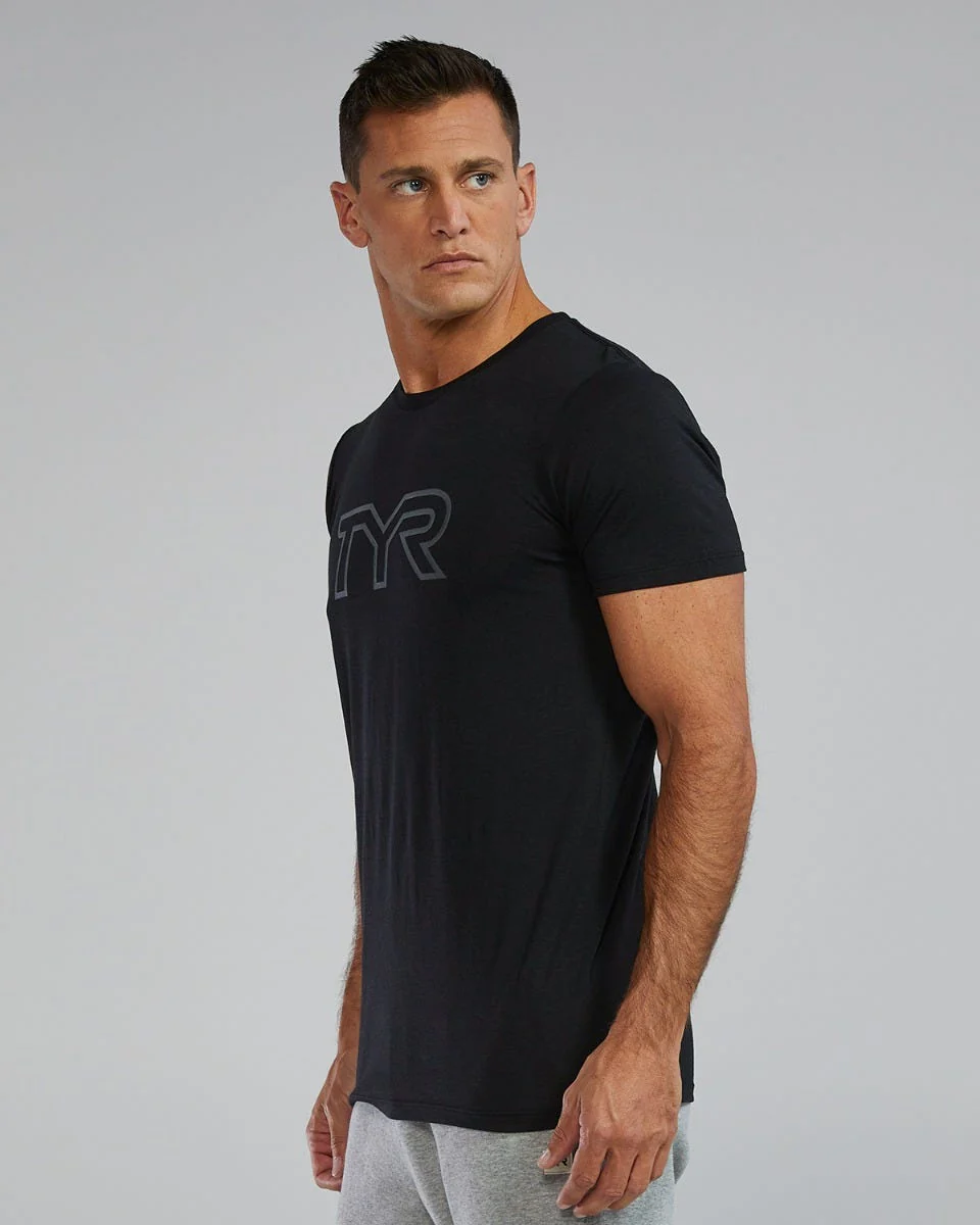 Men's Ultrasoft Lightweight Tri Blend Tech Tee - Big Logo - Image 3
