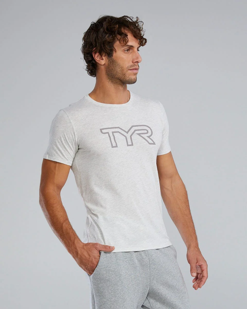 Men's Ultrasoft Lightweight Tri Blend Tech Tee - Big Logo - Image 36