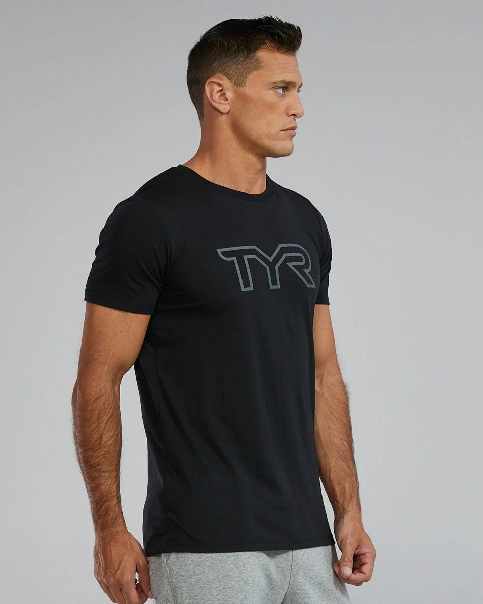 Men's Ultrasoft Lightweight Tri Blend Tech Tee - Big Logo - Image 4