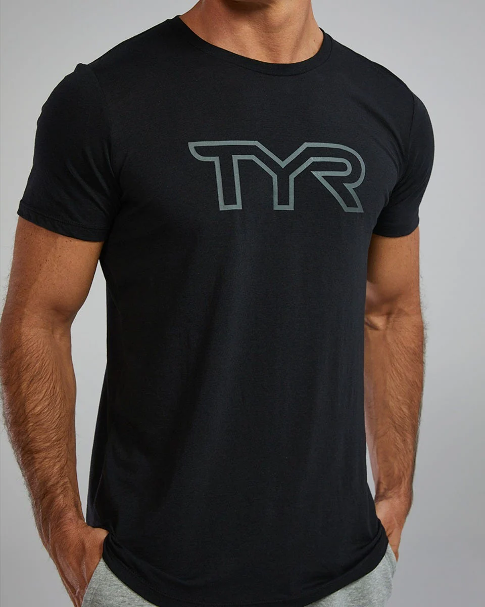 Men's Ultrasoft Lightweight Tri Blend Tech Tee - Big Logo - Image 8