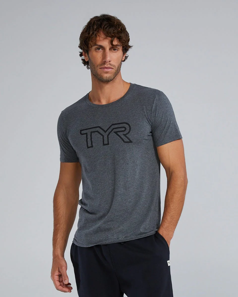 Men's Ultrasoft Lightweight Tri Blend Tech Tee - Big Logo - Image 9