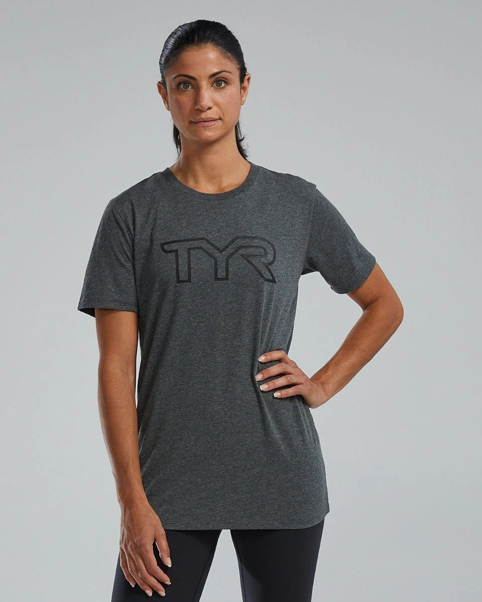 Women's Ultrasoft Lightweight Tri Blend Tech Tee - Big Logo - Image 11