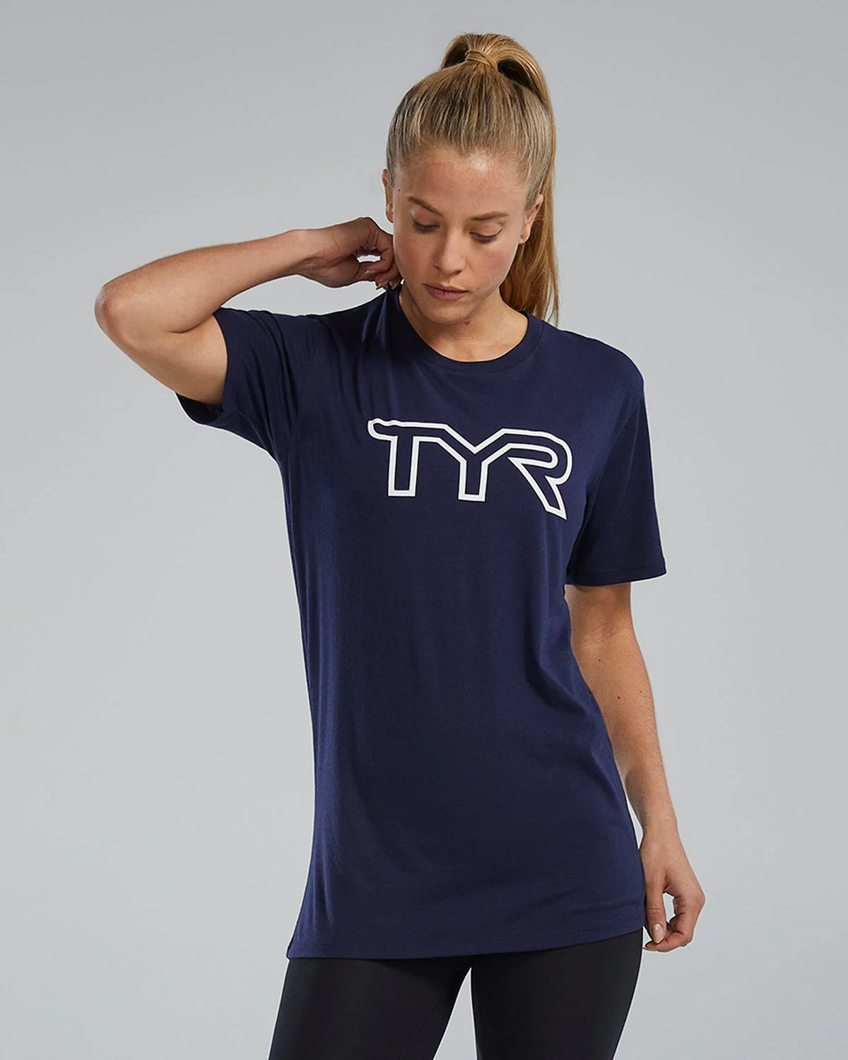 Women's Ultrasoft Lightweight Tri Blend Tech Tee - Big Logo - Image 17