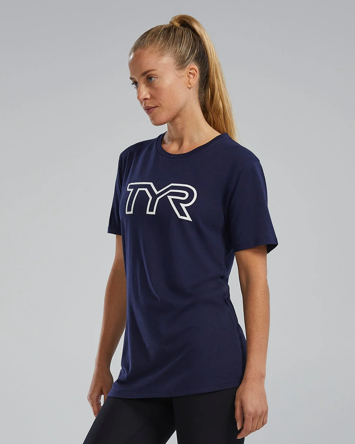 Women's Ultrasoft Lightweight Tri Blend Tech Tee - Big Logo - Image 19