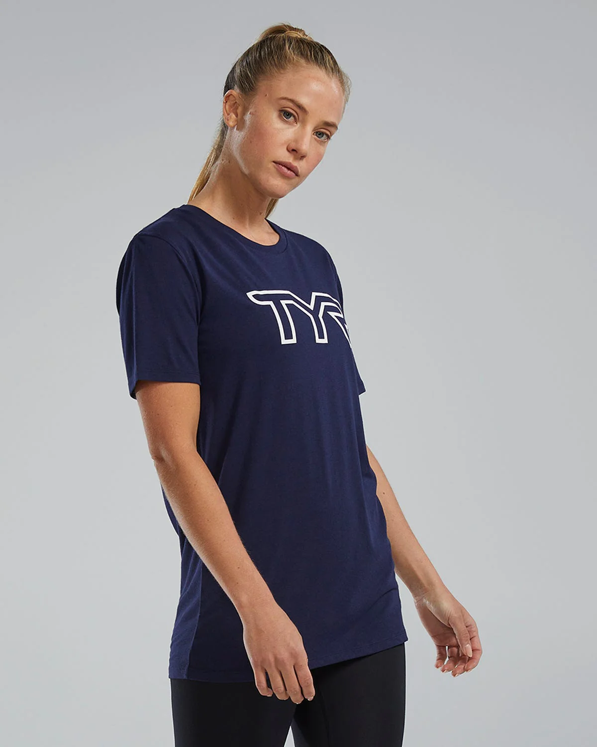 Women's Ultrasoft Lightweight Tri Blend Tech Tee - Big Logo - Image 20