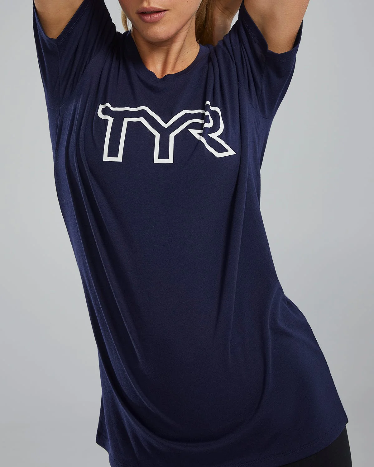 Women's Ultrasoft Lightweight Tri Blend Tech Tee - Big Logo - Image 23