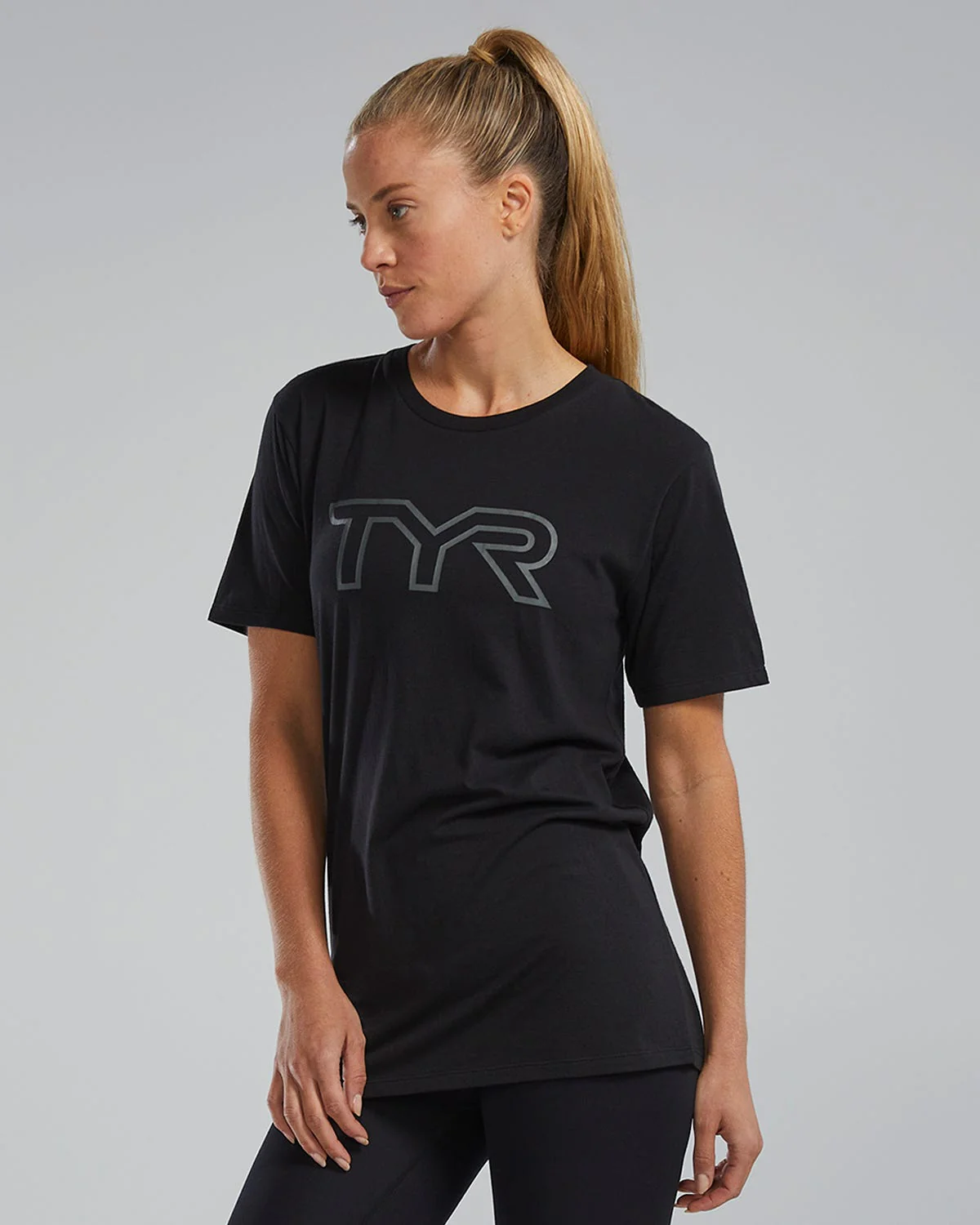 Women's Ultrasoft Lightweight Tri Blend Tech Tee - Big Logo - Image 3