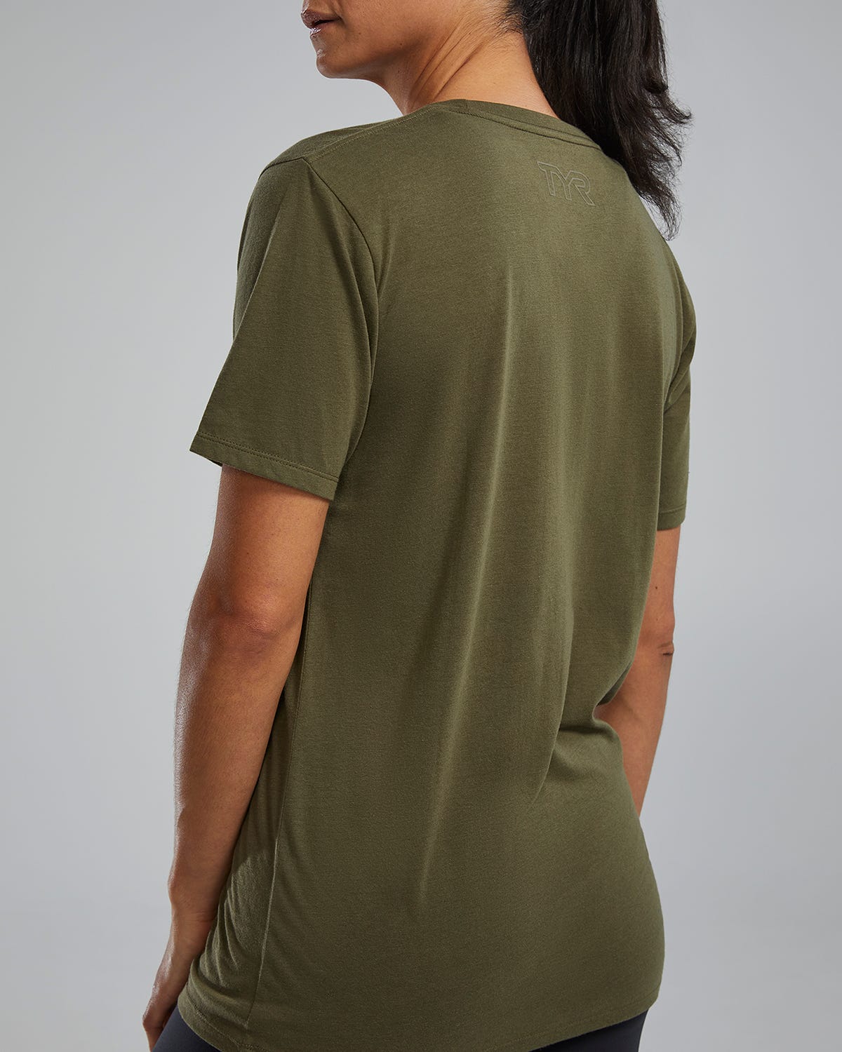 Women's Ultrasoft Lightweight Tri Blend Tech Tee - Big Logo - Image 31