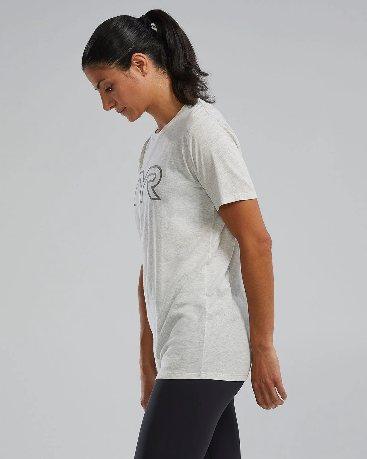 Women's Ultrasoft Lightweight Tri Blend Tech Tee - Big Logo - Image 35