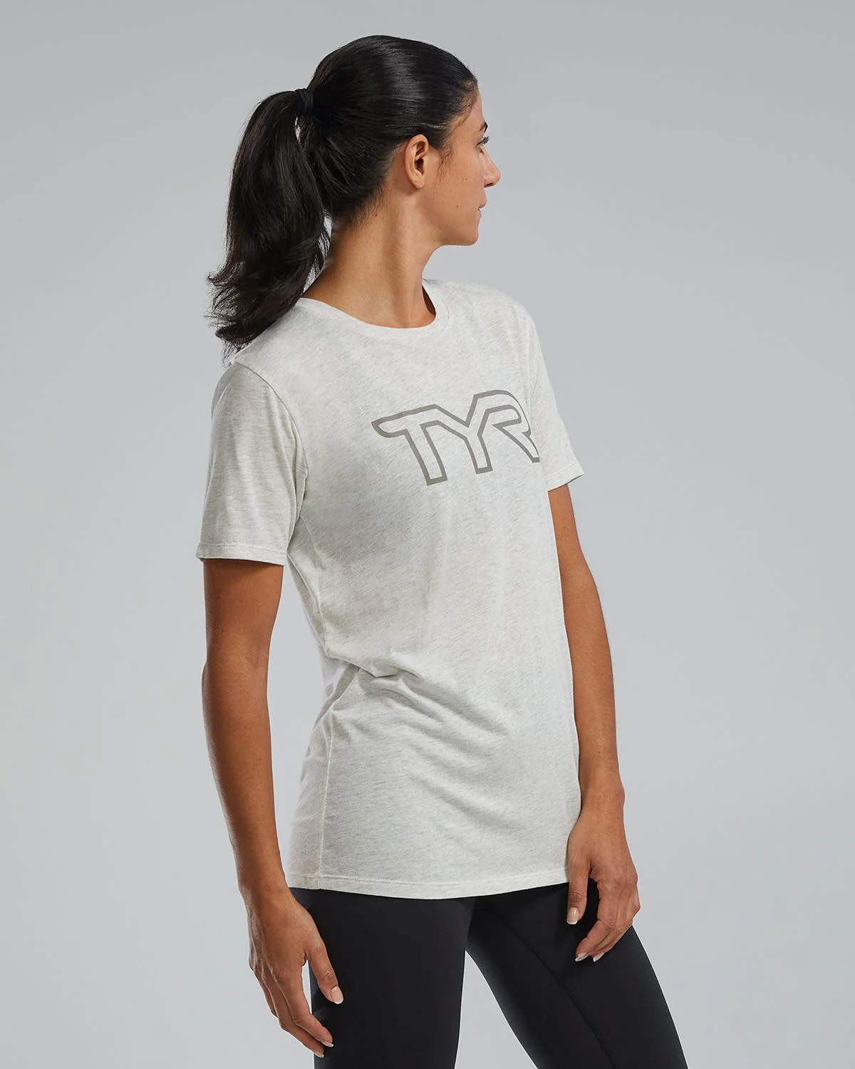 Women's Ultrasoft Lightweight Tri Blend Tech Tee - Big Logo - Image 36