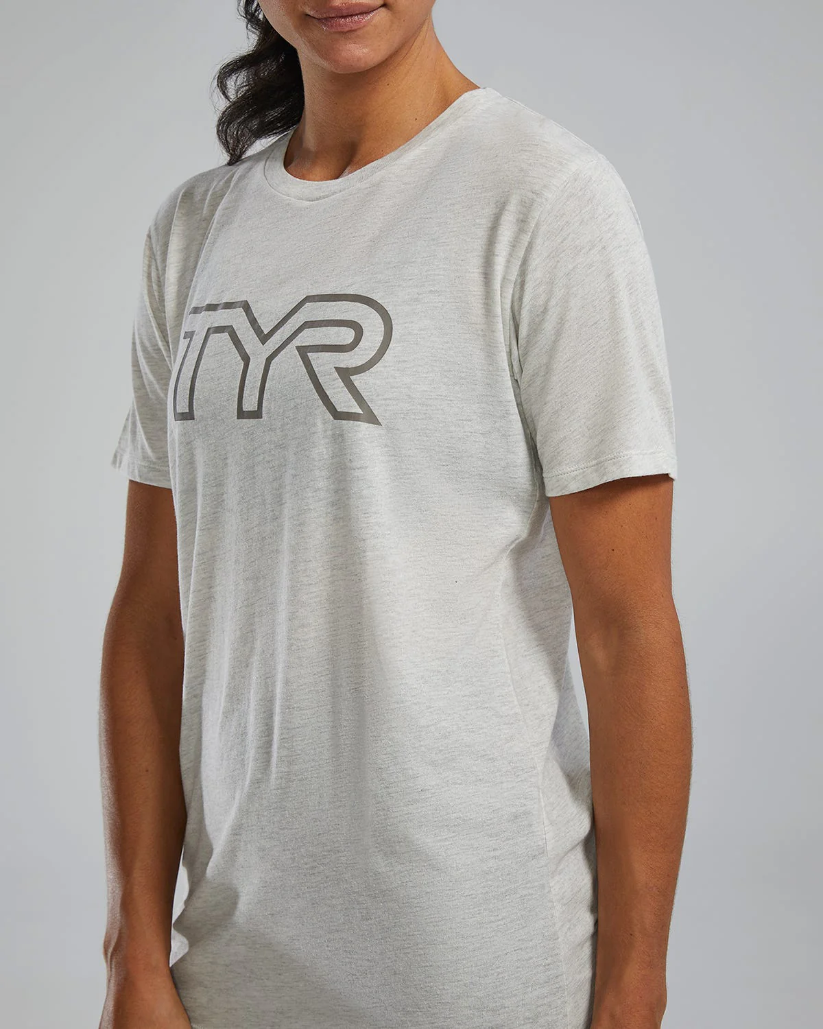 Women's Ultrasoft Lightweight Tri Blend Tech Tee - Big Logo - Image 37