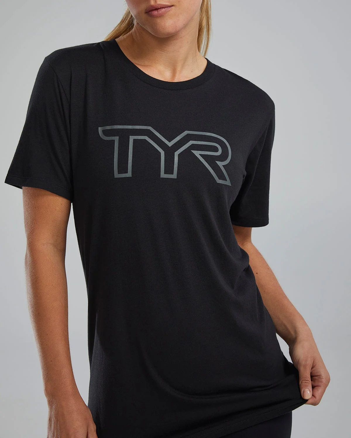 Women's Ultrasoft Lightweight Tri Blend Tech Tee - Big Logo - Image 6