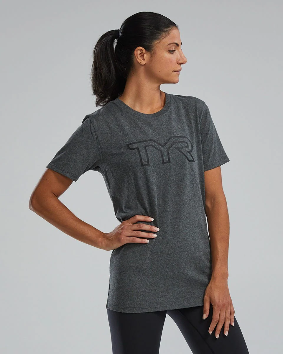 Women's Ultrasoft Lightweight Tri Blend Tech Tee - Big Logo - Image 9
